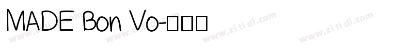 MADE Bon Vo字体转换